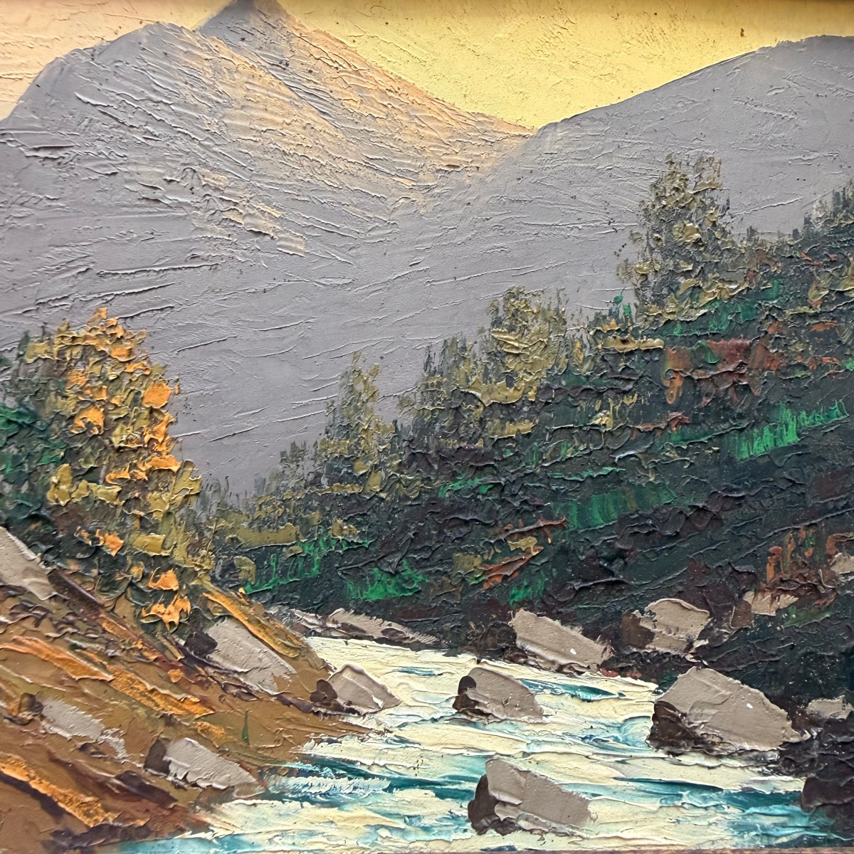 Painting Of The Alps, Isère: Le Curtillard.
