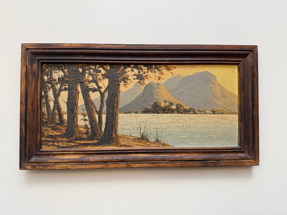 Tableau montagne Alpes , Annecy le lac .-photo-2