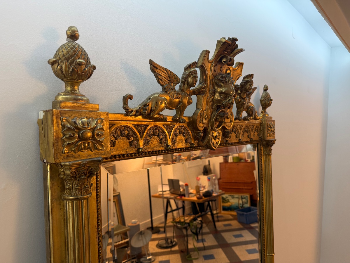 H 161 , miroir ancien -photo-4