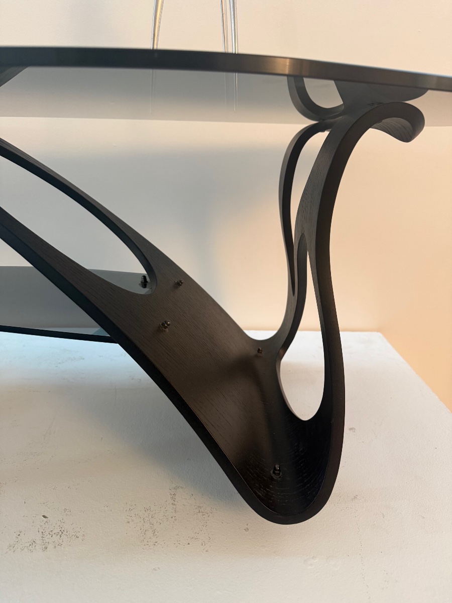 Designer Coffee Table, Carlo Mollino's "arabesco" Model For Zanotta.-photo-2