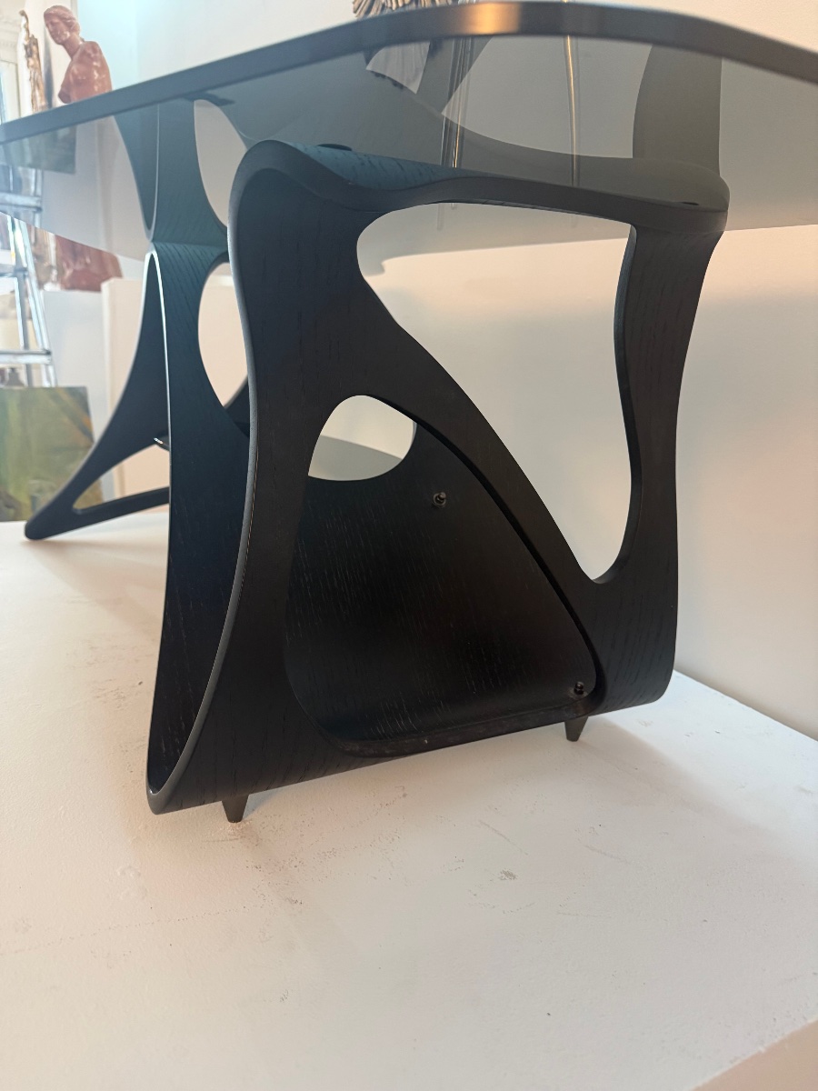 Designer Coffee Table, Carlo Mollino's "arabesco" Model For Zanotta.-photo-3