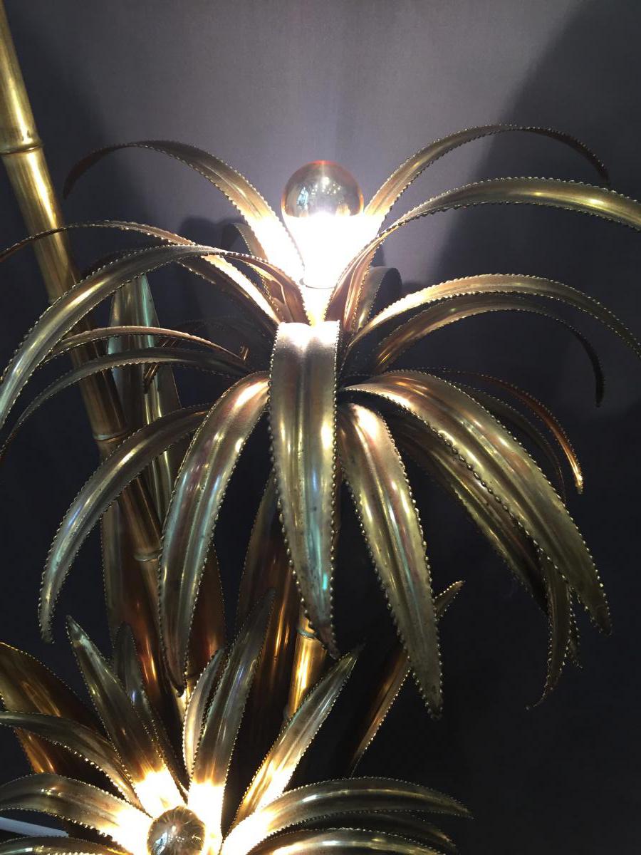 Maison Jansen Lamp Palm Tree Lighting 1970-photo-4