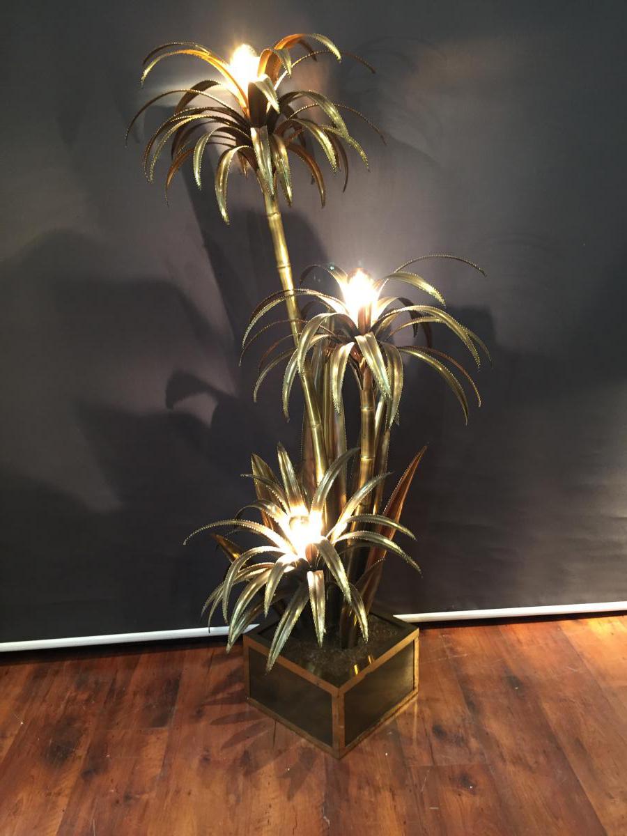 Maison Jansen Lamp Palm Tree Lighting 1970-photo-2