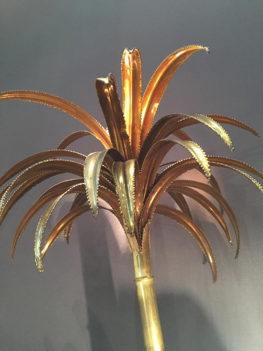 Maison Jansen Lamp Palm Tree Lighting 1970-photo-5