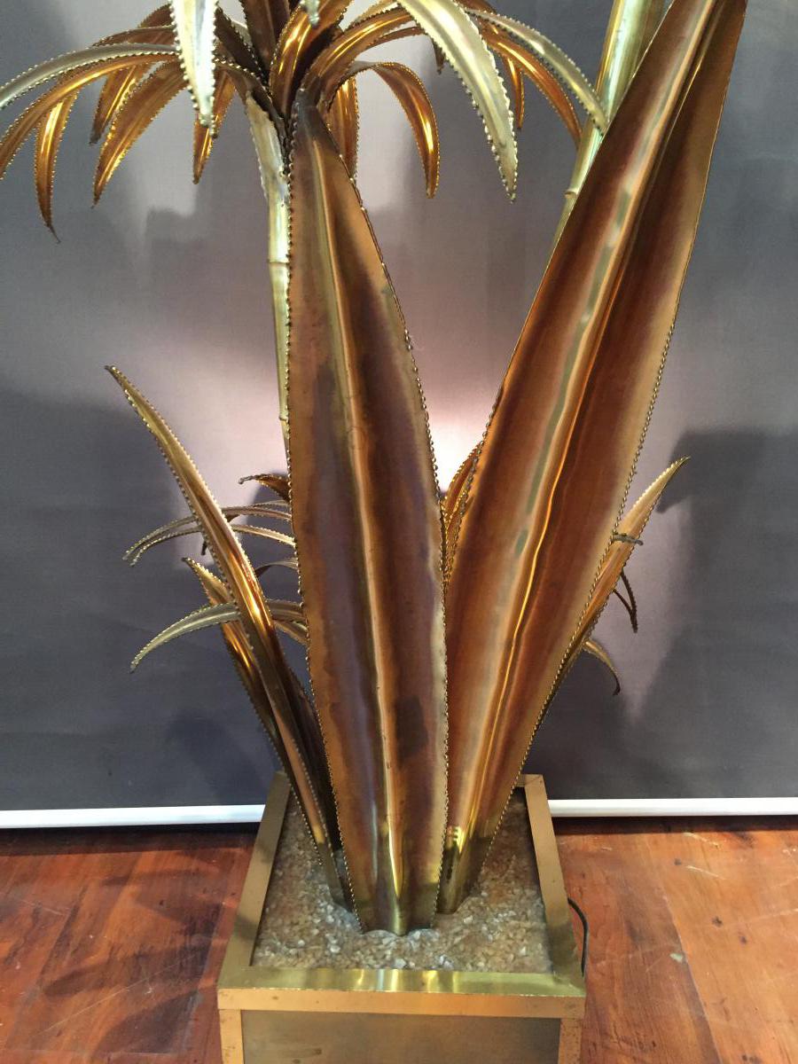 Maison Jansen Lamp Palm Tree Lighting 1970-photo-7