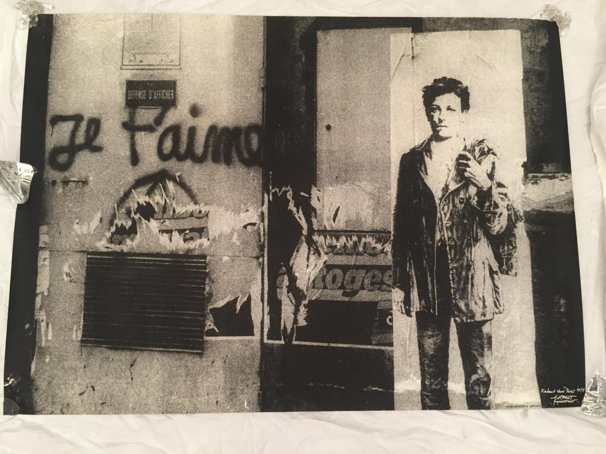 Ernest Pignon-ernest "rimbaud In Paris" Rare And Great Screenprint 1978-photo-2
