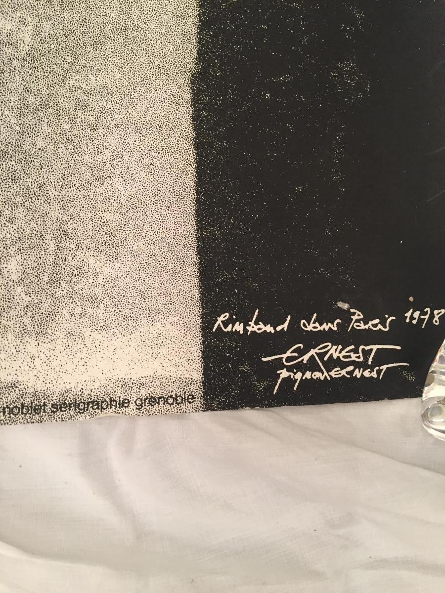 Ernest Pignon-ernest "rimbaud In Paris" Rare And Great Screenprint 1978-photo-3