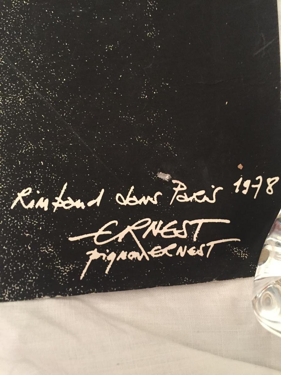 Ernest Pignon-ernest "rimbaud In Paris" Rare And Great Screenprint 1978-photo-3