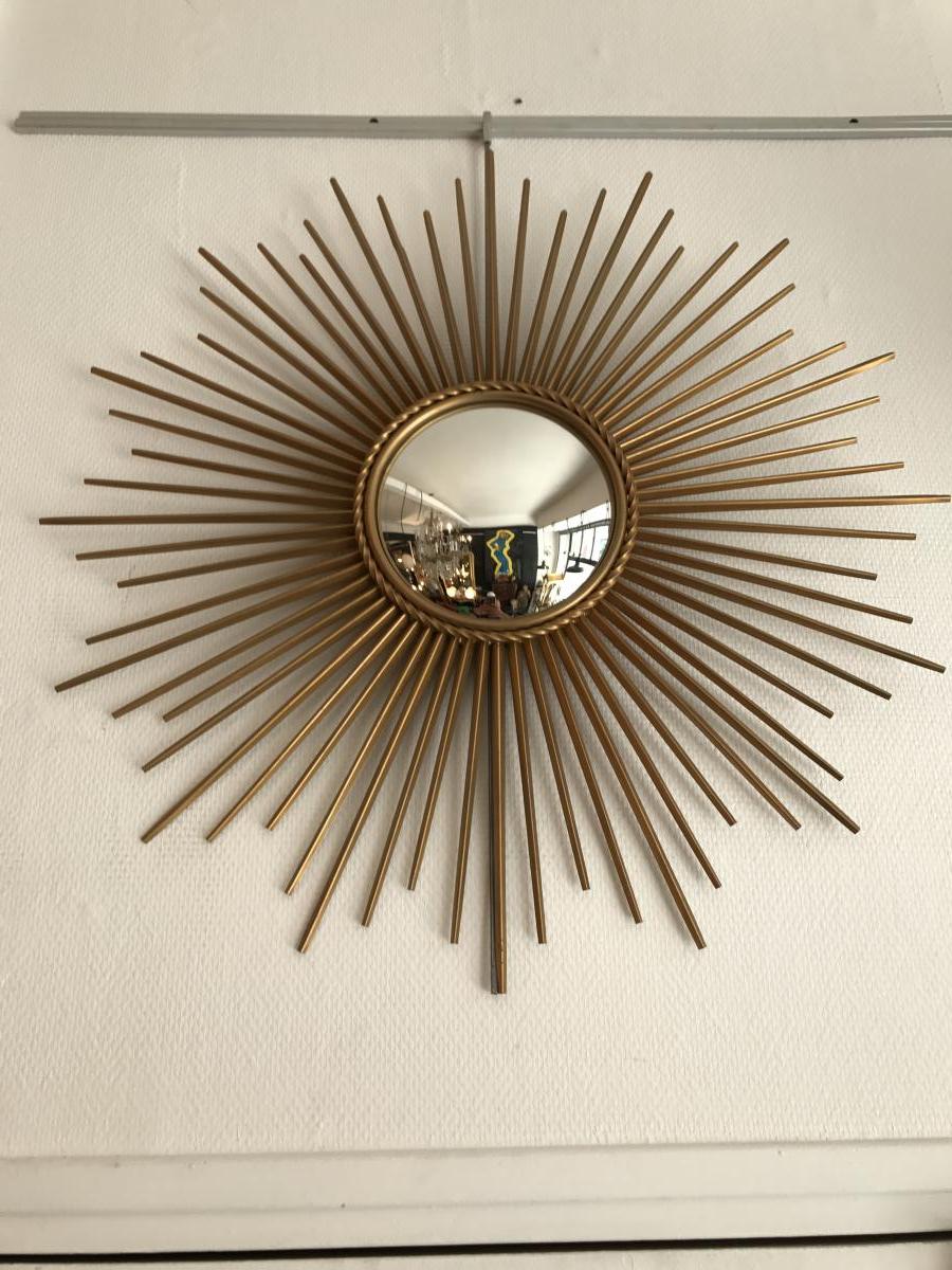 Miroir Soleil Chaty Vallauris Circa 1960-photo-2