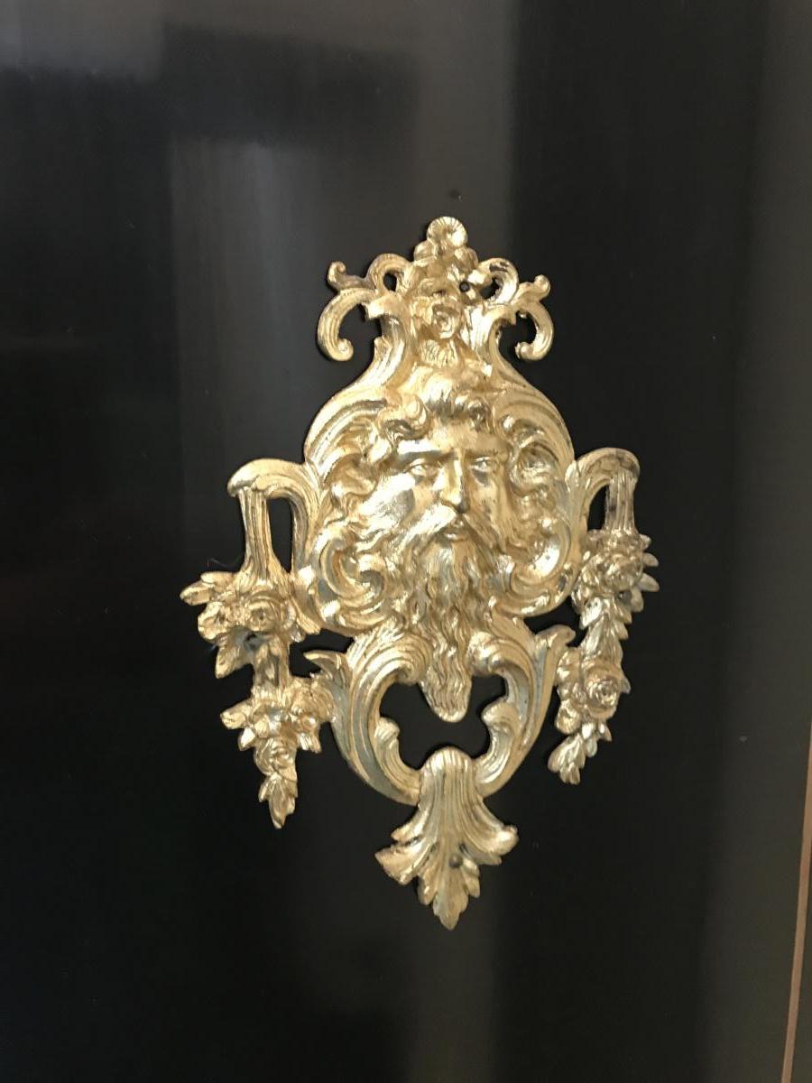 Marquetry Boulle Furniture Double Medallion Napoleon 3-photo-3