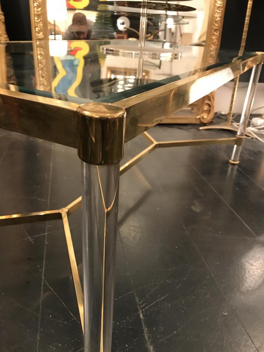 Coffee Table Salon Golden And Plexiglas. Twentieth Century Design-photo-4