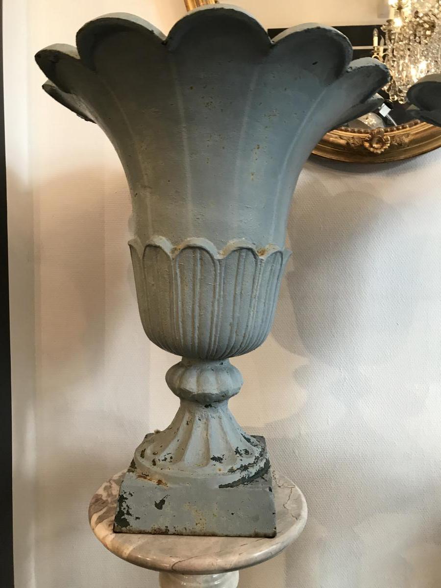 Basins, Planter, Pair Of Cast Iron Basin XIX.-photo-4