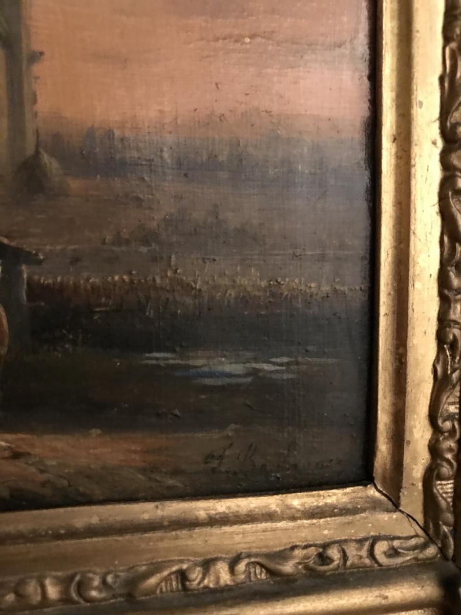 Tableaux , Hsp Francois Jean Louis Boulanger Vue Animée De Gand Belgique -photo-2