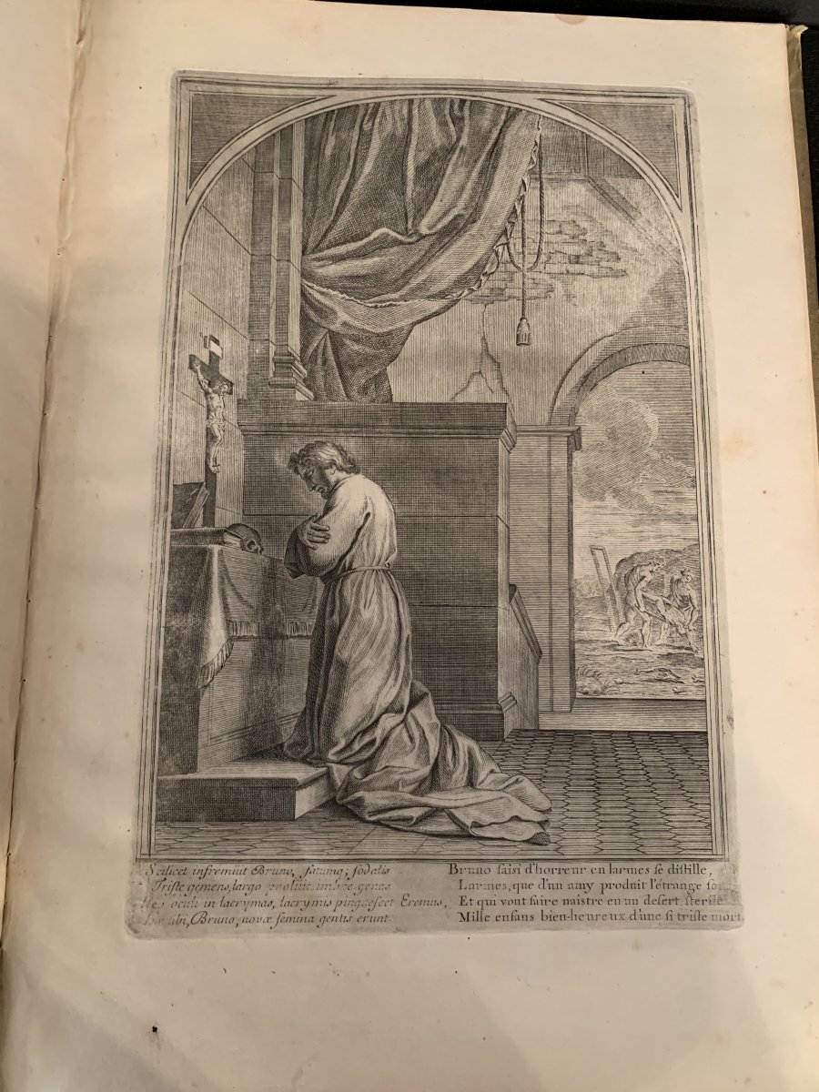 La Vie De Saint Bruno Le Sueur Eustache - Chauveau François, Les Pères Chartreux Livre Ancien-photo-1