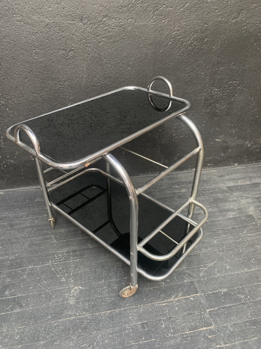 Trolley, Rolling Bar, Table, Rolling Dessert Art Deco Period.-photo-2