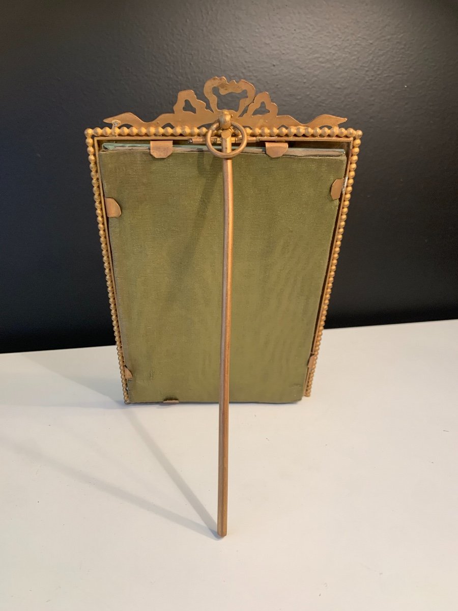 Photo Frame From XIX Eme Century In Gilt Bronze.-photo-1