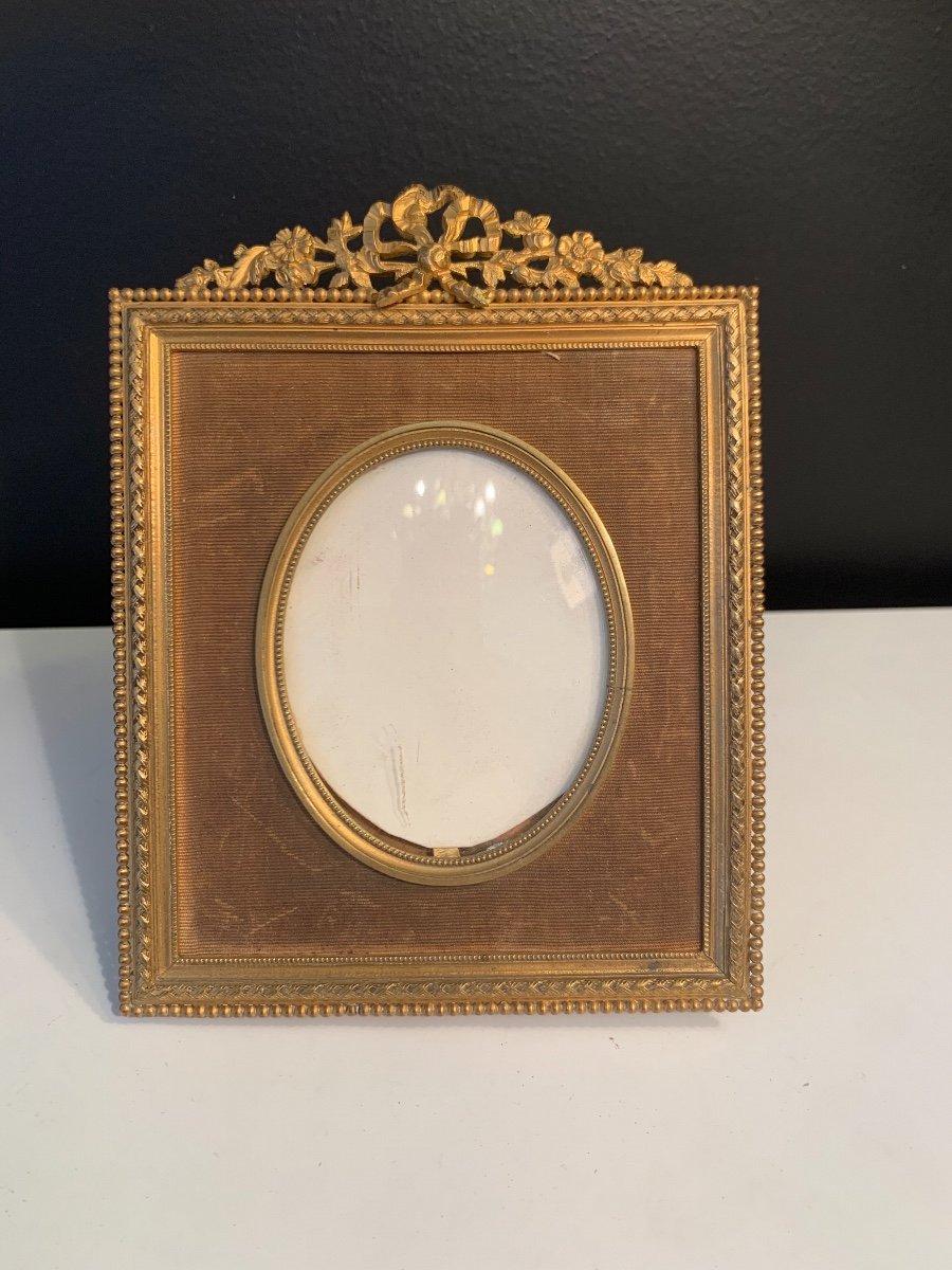 Photo Frame In Gilt Bronze XIX Eme Century.-photo-2