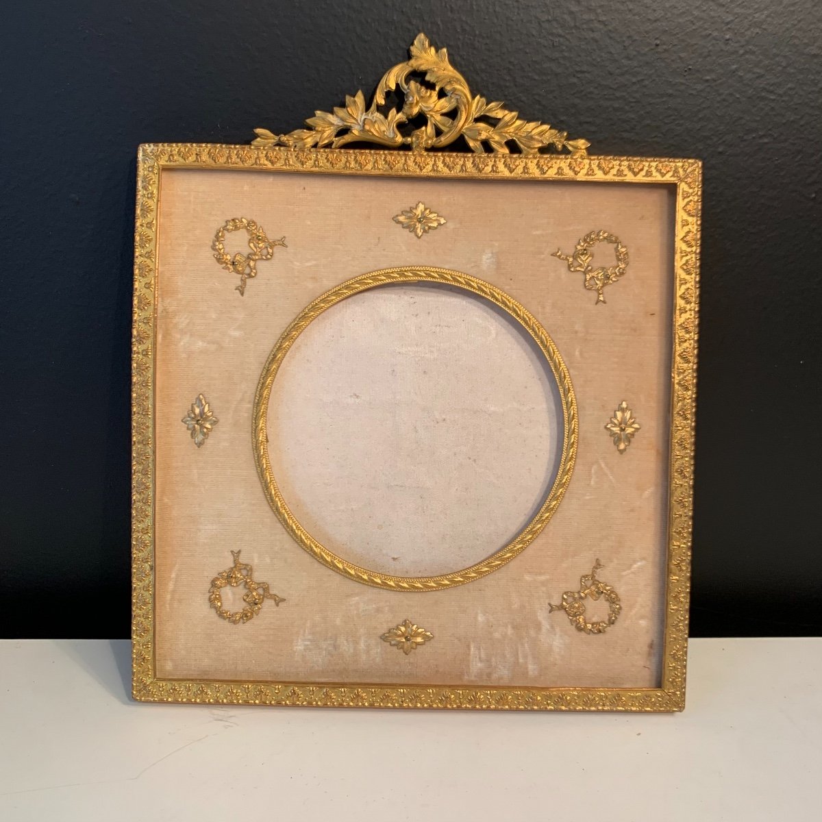 Photo Frame In Gilt Bronze From XIX Eme Century.