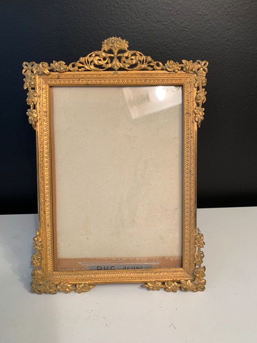 Photo Frame In Gilt Bronze Epoque XIX Eme Century.-photo-2