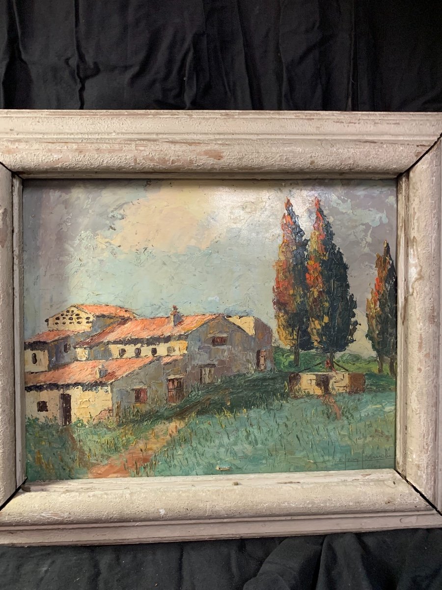 Jean Corniche. Oil Mill In Provence Table From 1943-photo-2