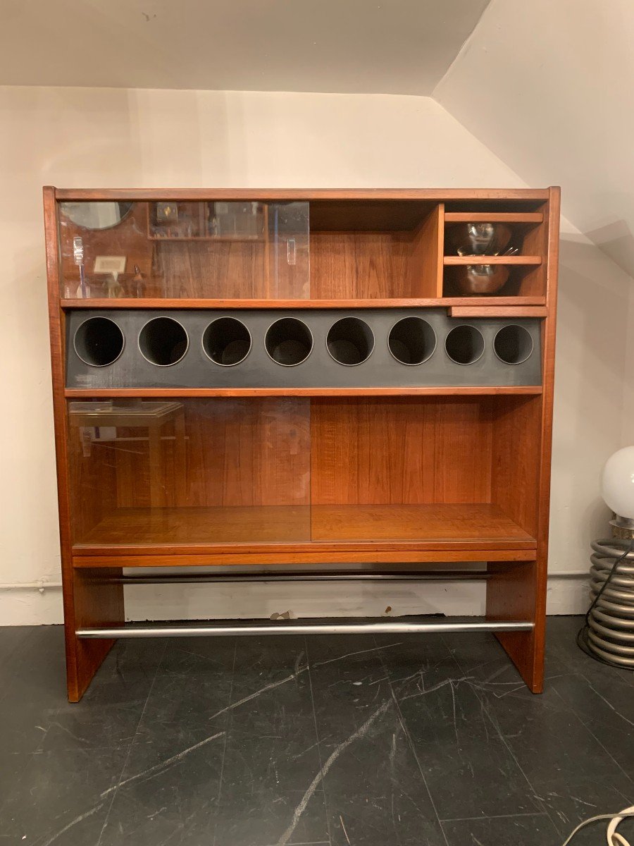 Scandinavian Teak Bar By Poul Heltborg Publisher Heltborg Møbler 1960-photo-3