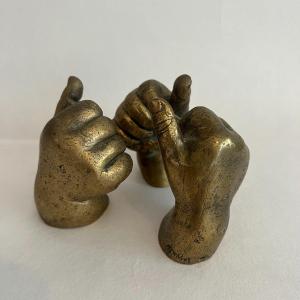 Sculpture, Bronze Hand Study.