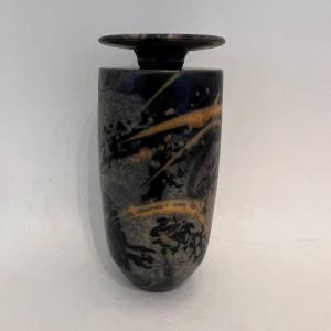 Philippe Buraud, Vase, Shaped Piece In Ceramic.