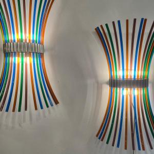 Roberto Pamio For Artemide, Pair Of Designer Wall Lamps