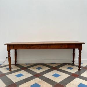 Large Walnut Farm Table.