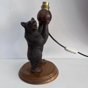 Black Forest Bear Lamp Base. 