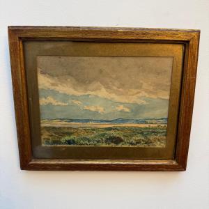 Tableau , Eugène Delatre riva Bella Calvados Ouistreham