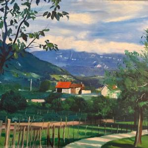 Tableau paysage Isère Savoie .