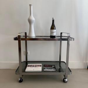 Desserte roulante , bar design 1970 , trolley .