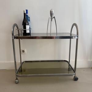 Desserte roulante , bar design 1970 , trolley .