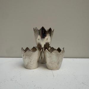 Ensemble de coquetier design 1960 .