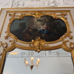 18th-century Trumeau Mirror, 240 Cm By 150 Cm.
