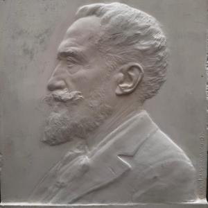 Raoul Lamourdedieu, Plaster Bas-relief, Gustave Rivet.
