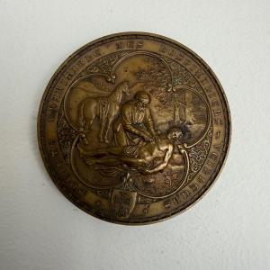 Médaille ancienne en bronze , A Poncet .