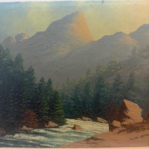 Paul Gobert, Painting Of The Grande Chartreuse Mountains, Alps.