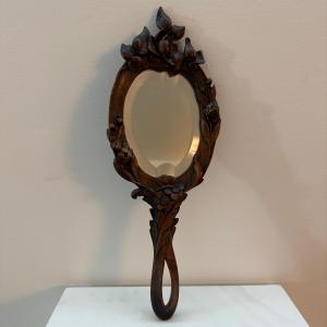 Art Nouveau Hand Mirror.