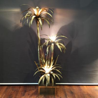 Maison Jansen Lamp Palm Tree Lighting 1970