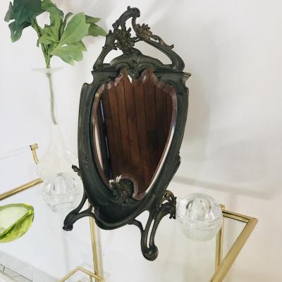 Psyché, Miroir Epoque Art Nouveau .