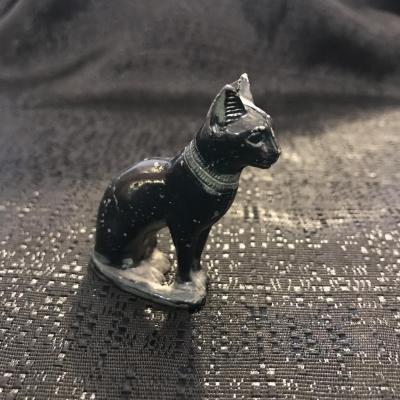 Égypte , Chat Bastet En Plomb Par E. Laffont