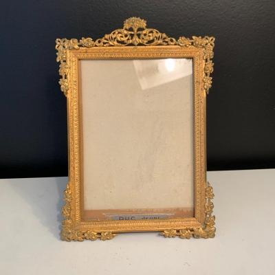 Photo Frame In Gilt Bronze Epoque XIX Eme Century.