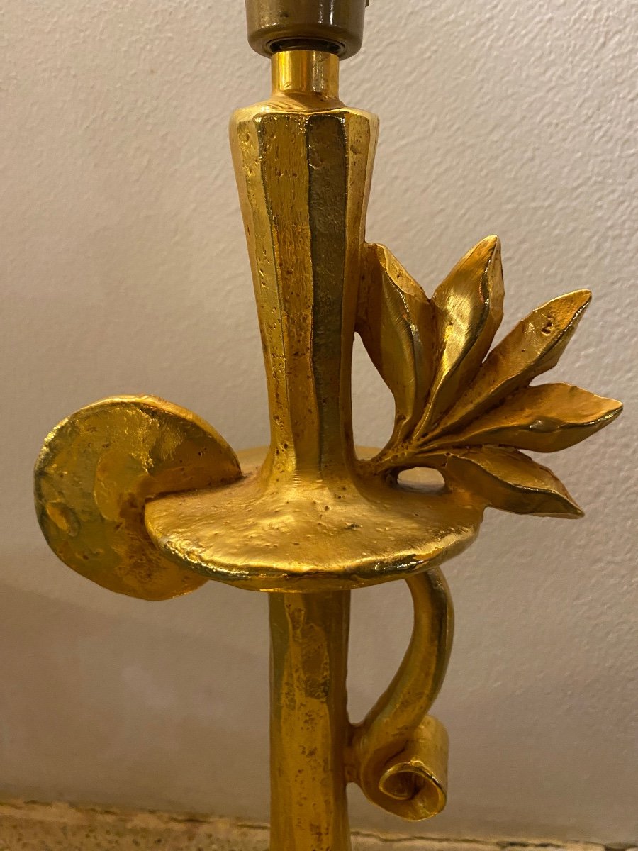 Lampe Bronze Doré Fondica Nicolas De Wael -photo-3