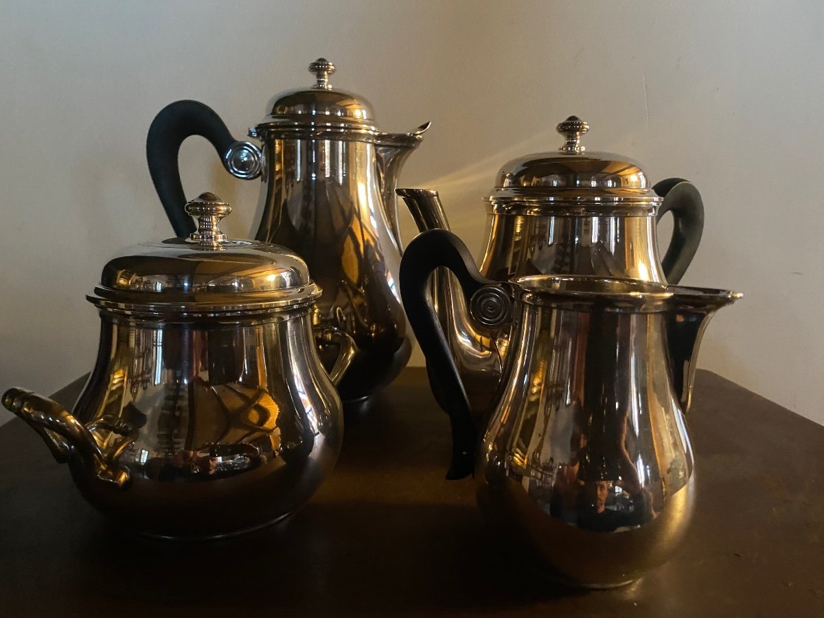 Boulenger Silver Metal Tea And Coffee Service-photo-1