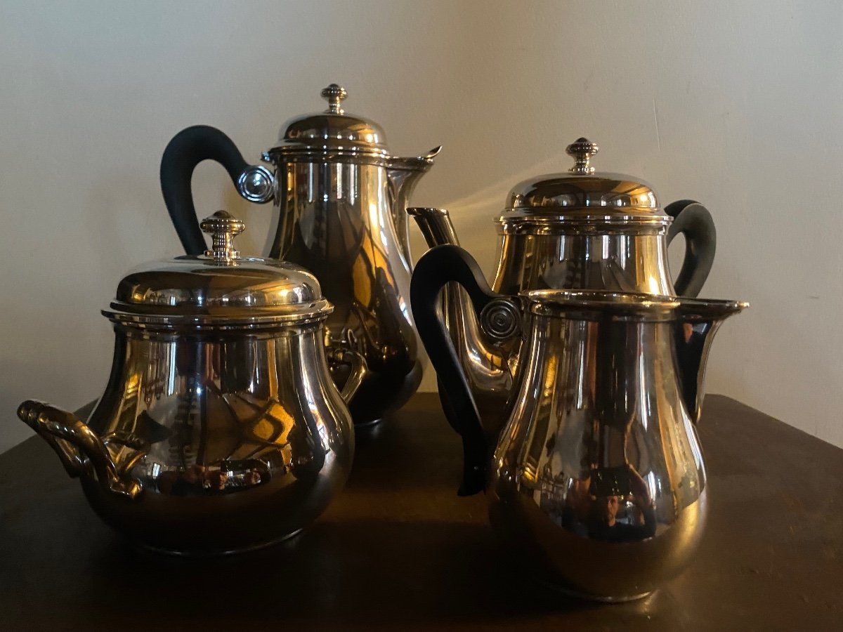 Boulenger Silver Metal Tea And Coffee Service-photo-2