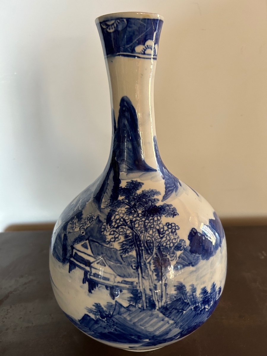 Vase Porcelaine bleu Hue Vietnam -photo-1
