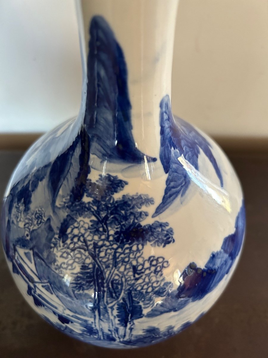 Vase Porcelaine bleu Hue Vietnam -photo-6