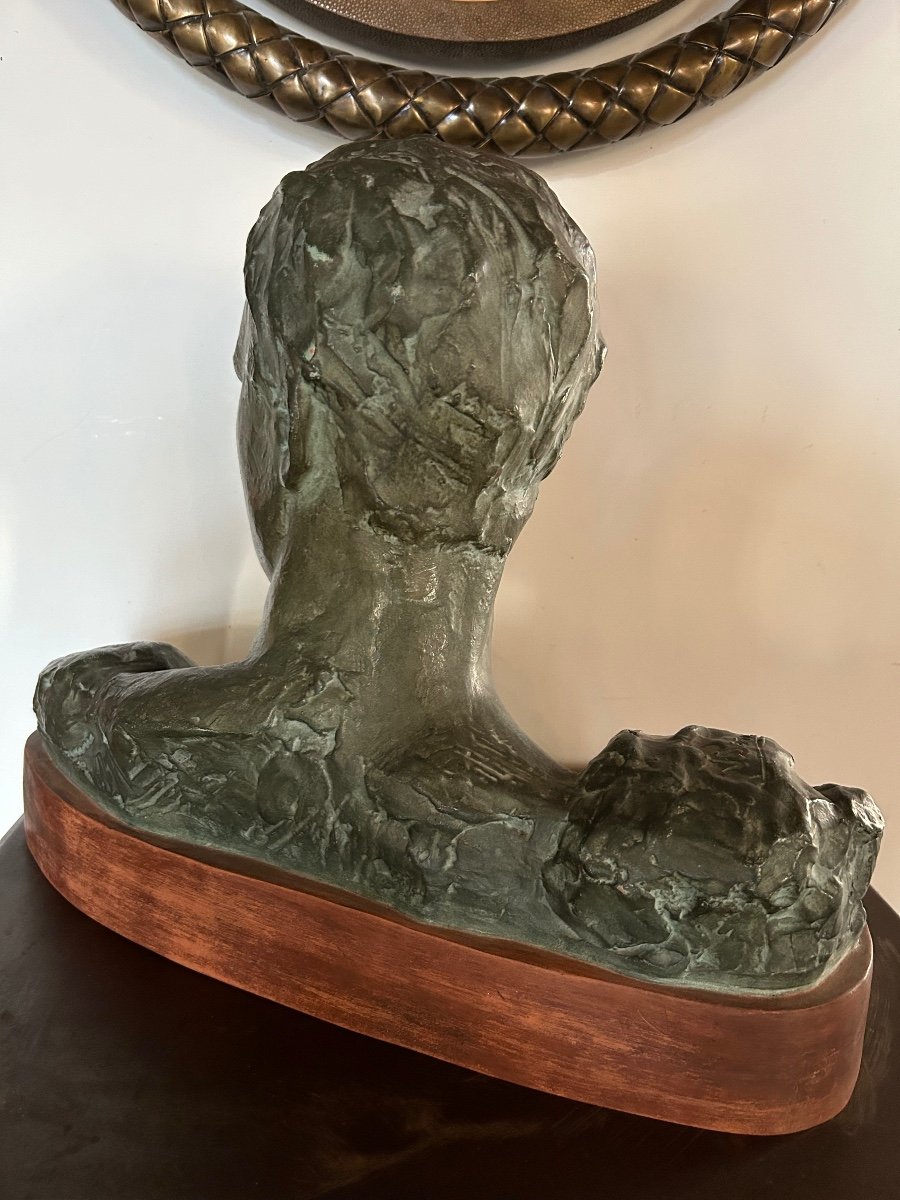 Terracotta Bust Victor Demanet -photo-2
